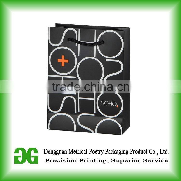 Pretty paper grocery bags/small paper bags with handles wholesale in Dongguan