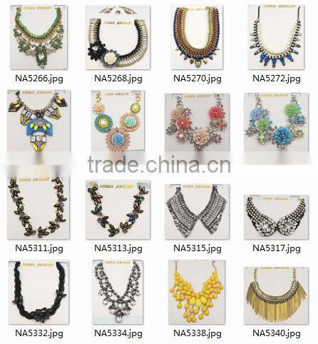 zinc alloy statement choker women chunky necklaces