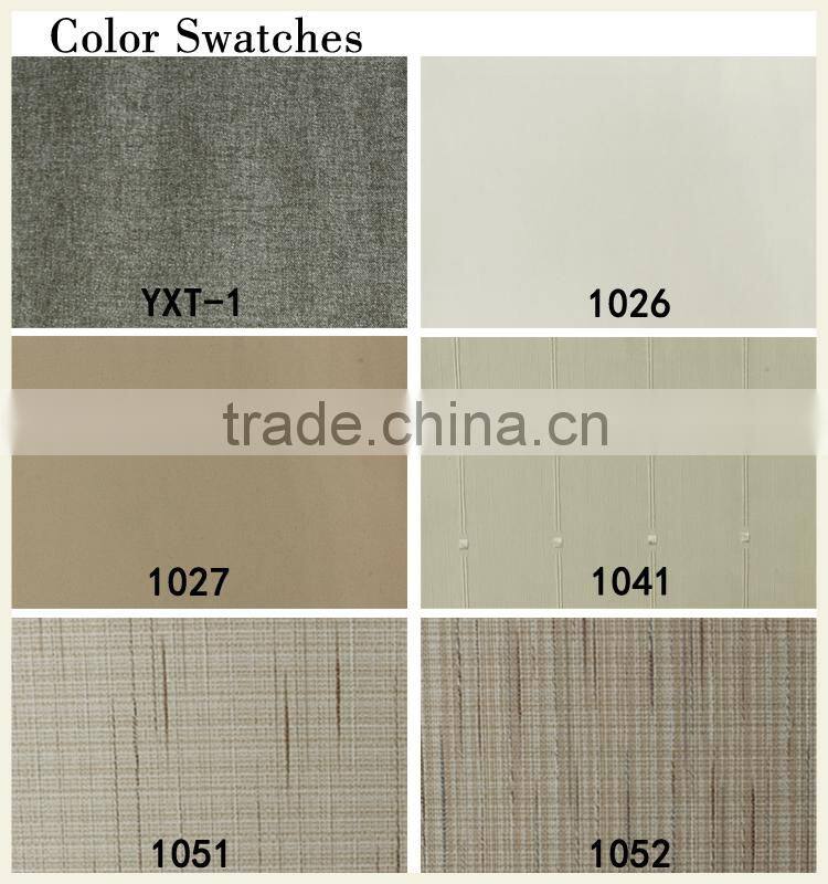 Meeting room blackout fabric for roman blind mechanism rod