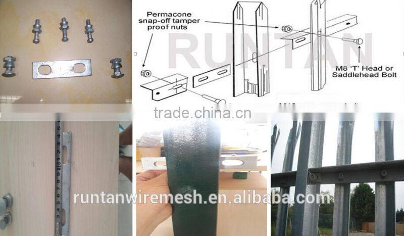 High Quality palisade /palisade fence /1.8m High Palisade Security Fencing( 20 years professional factory)