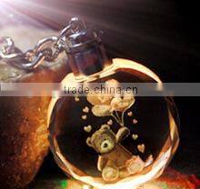 2015 popular Christmas gift cheap crystal keychain
