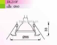 steel halogen downlight DL210F