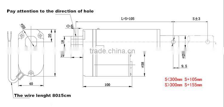 12V Linear Actuator For Hospital Bed CE certificate