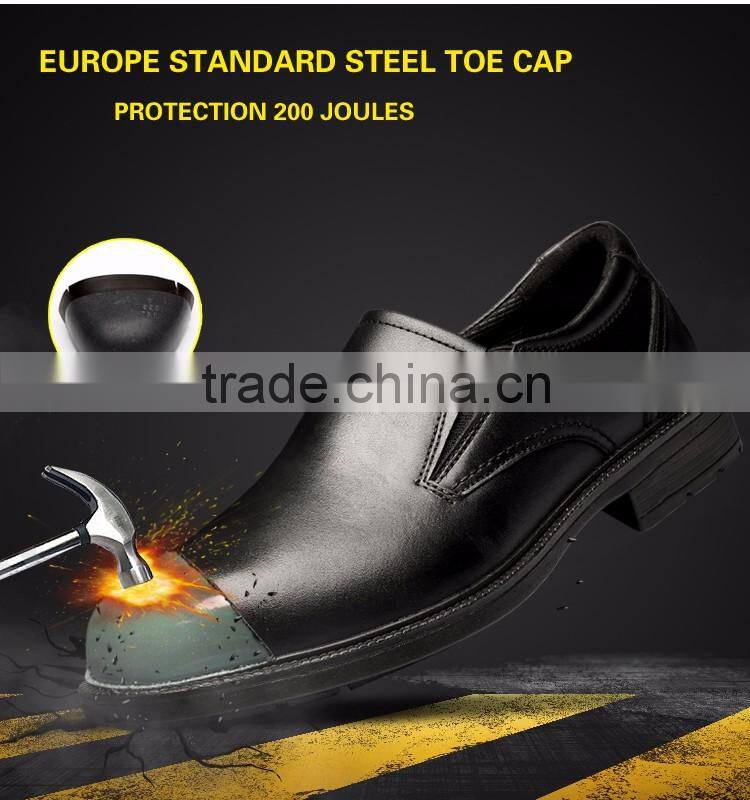 2016 newest waterproof black leather safety shoes price low