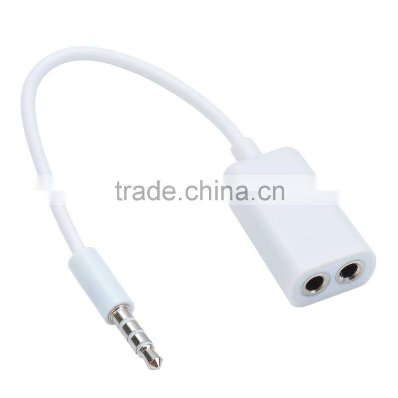 CHEERLINK HDMI Male to VGA Male Cable + Bisected Audio Cable Set - Black (22.5cm)