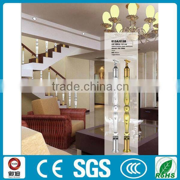 luxurious acrylic stair railing for indoor decoration
