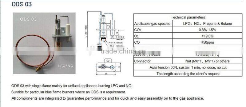 Oxygen depletion sensor/Oxygen sensor/ODS