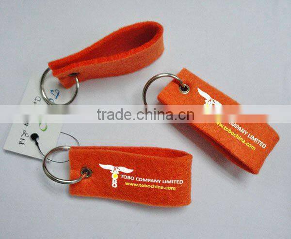 Promotional gift fish shape felt key holder with many colors in animal shape