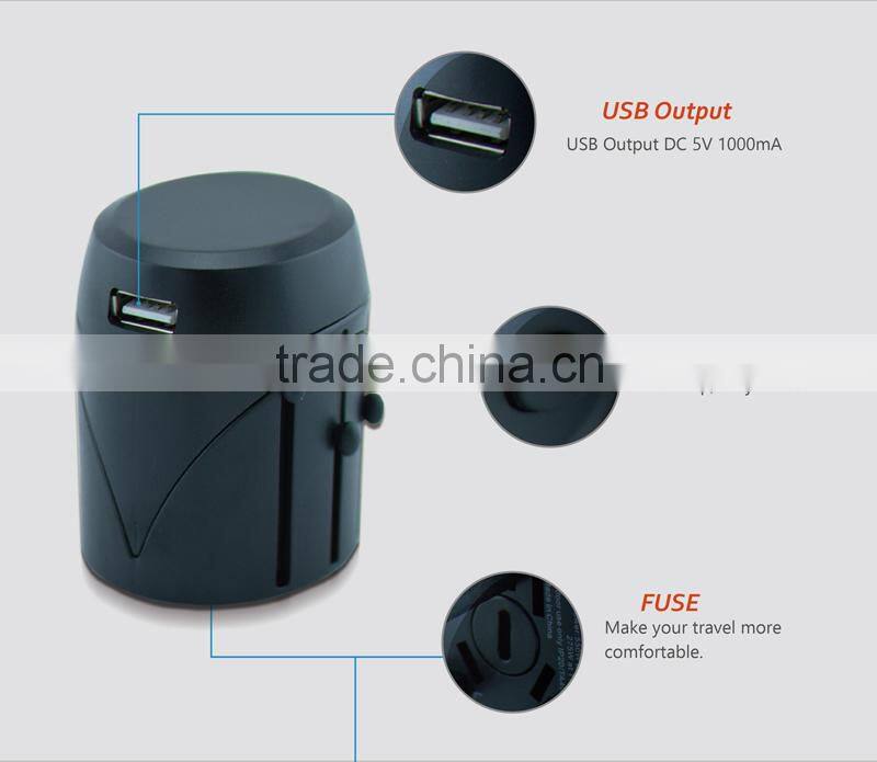 GENJOY Cute uk multi travel adapter plug for Android System Moblephone