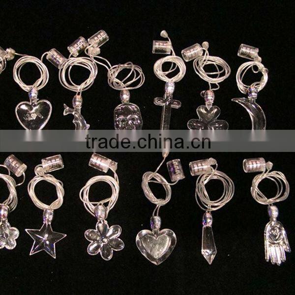 Novelty hot led necklace light