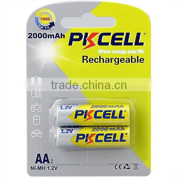 1.2v aa 2200mAh li-ion rechargeable batteries
