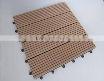 Durable and easy-install wpc diy tiles, anti-slip diy deck.