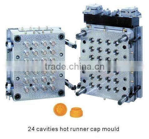 24 cavities hot runner cap mould