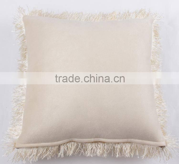 Beige color decorative pillow case for sublimation printing