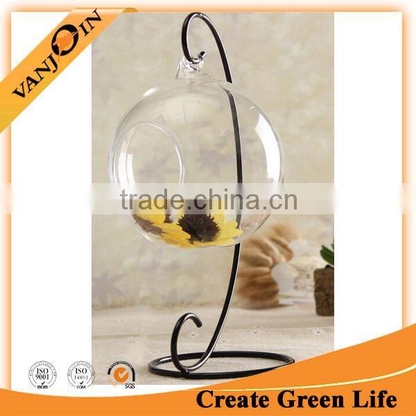 Wholesale Hanging Glass Semicircular Ball Flower Hydroponic Glass Vase
