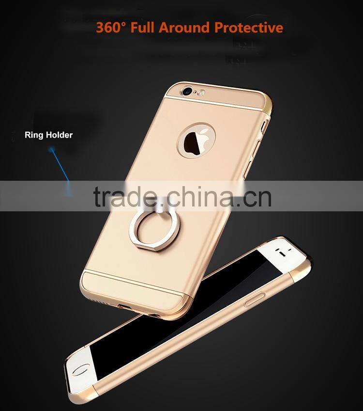 3 in 1 Combo With Holder Mobile Phone Case For iPhone 6 Plus