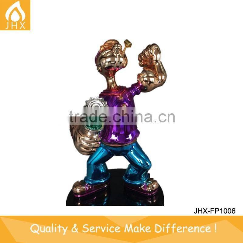 Fiberglass Sculpture Cow For Garden Decoration