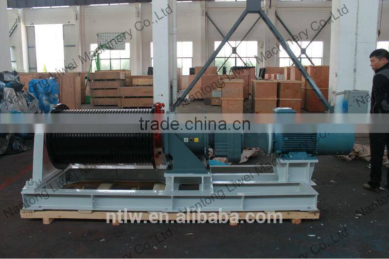 100KN speed-regulation electric winch