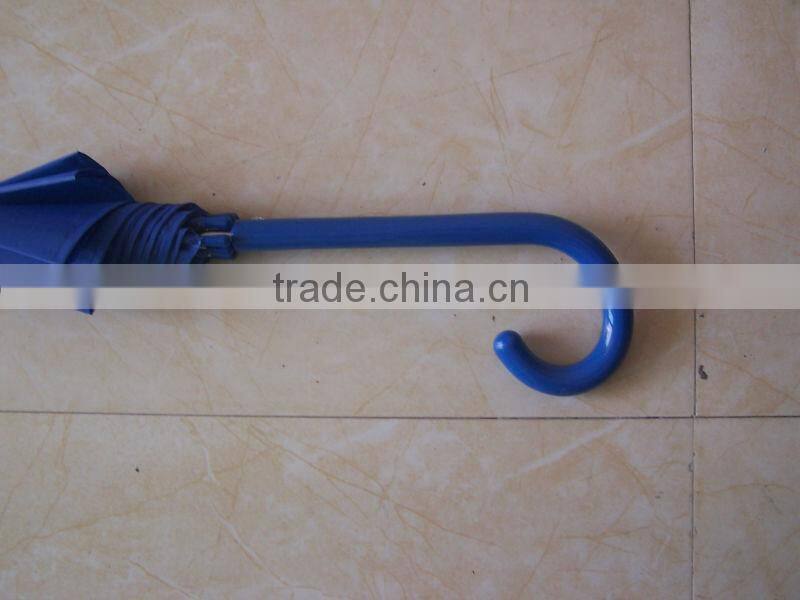 23inches*8ribs j handle blue slim trim custom bubble plastic umbrella