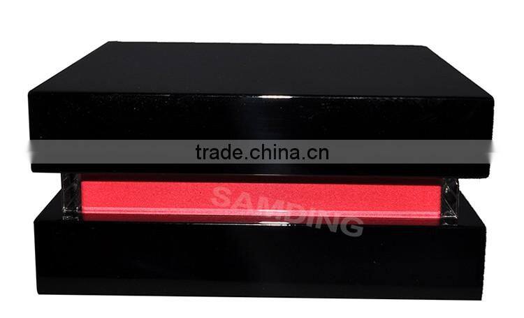Black lacquer luxury Antique wholesale wooden jewelry box with mirror