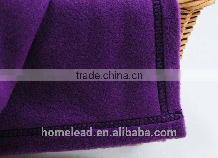 solid cheap wholesale polar fleece lightweight blankets