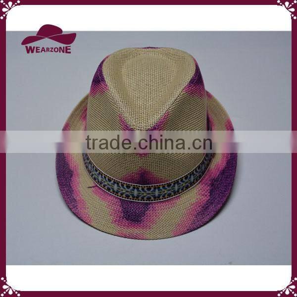 Colorful 100% paper straw hat