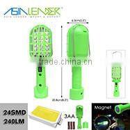 2 Brightness Mode Light/Strobe/OFF 1 LED Plastic Flashlight