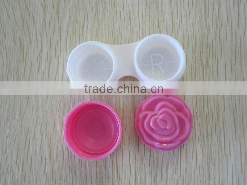 Flower style contact lens container,contact lens case/box