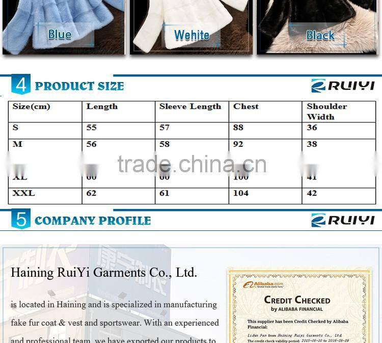 fashion design women clothes luxury artificial fur winter coat