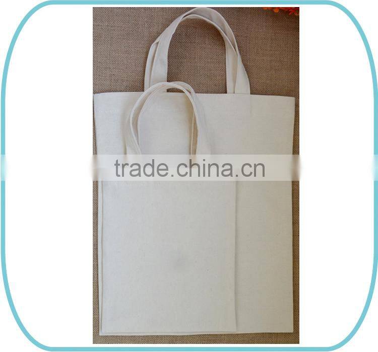 Eco-friendly cotton canvas drawstring bag pouch with logo printed