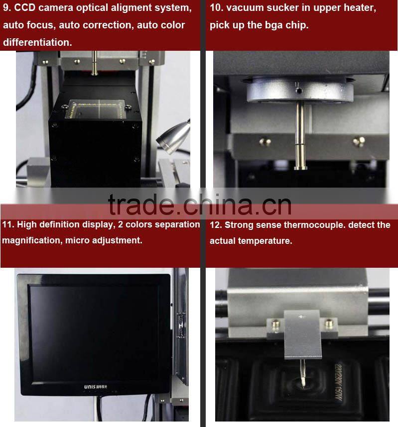 DINGHUA DH-A2 auto/ manual modes optical/ CCD camera lens/ bga vga repair machine for repair laptop and computer motherboards