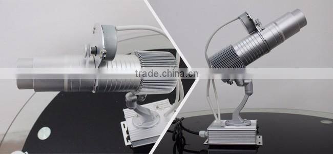 20W Desktop or Mountable LED Gobo Projector Advertising Logo Light (with Custom 1 Color Rotating Glass Gobos)
