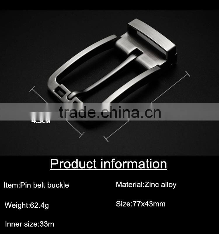 New design nickel free zinc alloy classic metal pin buckle for belt