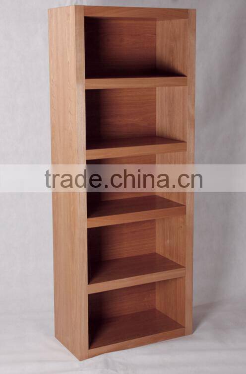 Modern design 5-layer wood MDF bookcase