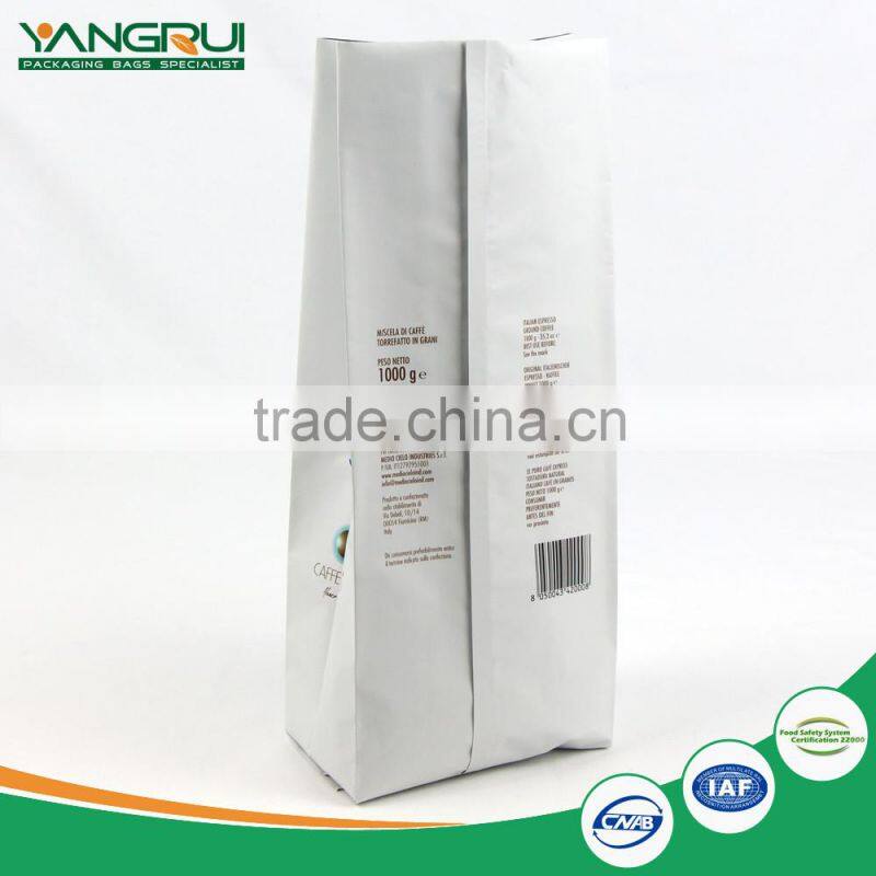 customized food grade side gusset box bottom pouch laminateld food bag