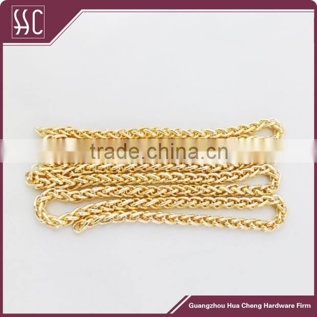 Classical Shiny gold handbag chain decorative metal chains for bag