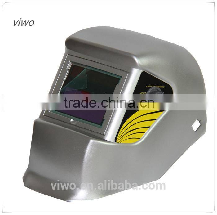 silver solar Power Auto Darken Welding Helmet black frosted welding helmet