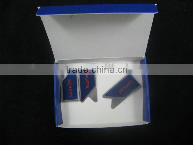 logo printed colorful paper clip