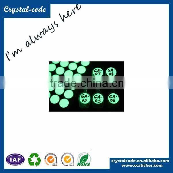 glow in the dark sticker paper,fluorescent alphabet or letter sticker labels