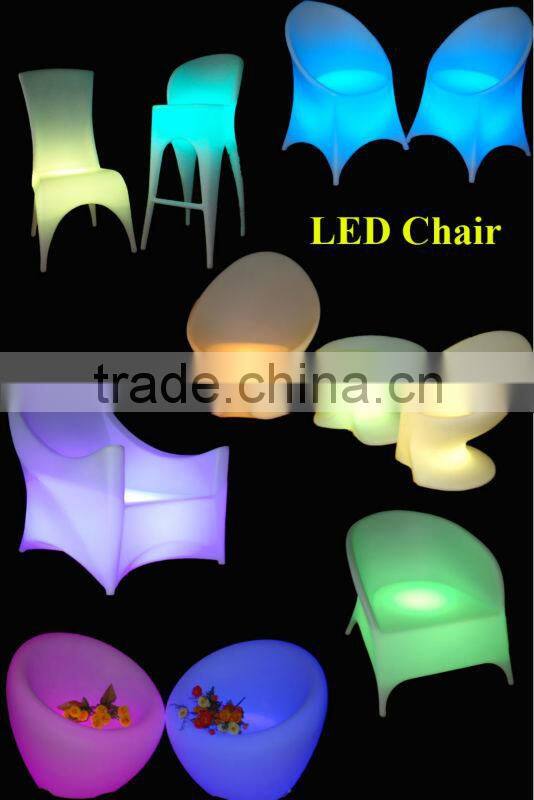 LED Luminous outdoor modern bar furniture table/outdoor high top bar tables sale