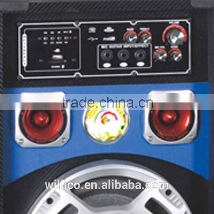 Factory wholesale price Wooden dj speaker portable hifi super bass vibration disco speaker