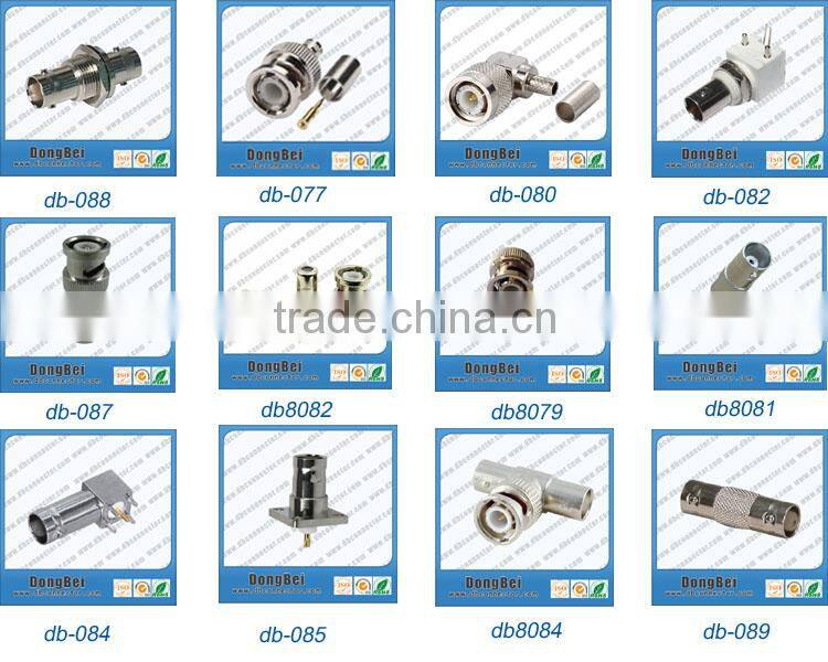 Dongbei compression 75 ohms bnc connector for tv antenna