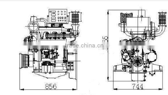 WEICHAI motorboat engine for boat usage