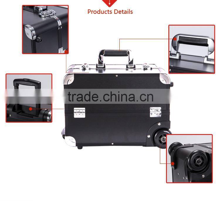 Sunrise Cheap Professional Aluminum Trolley Makeup