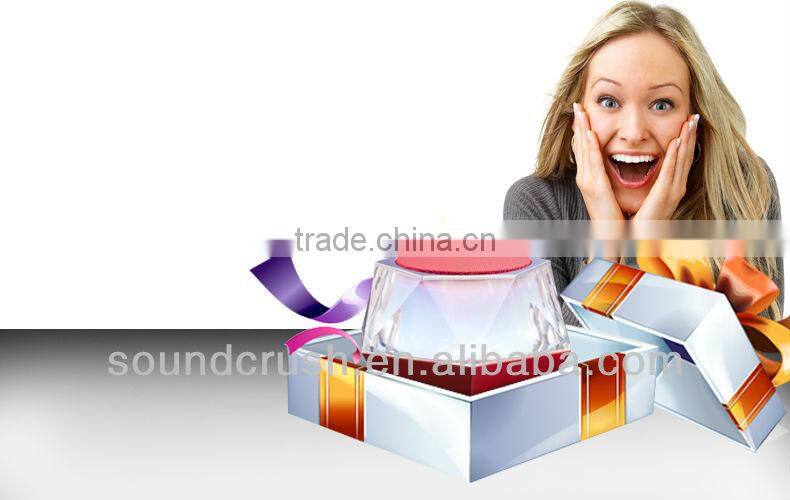 2013 best bluetooth speaker with led light/handfree/wireless/portable for outdoor