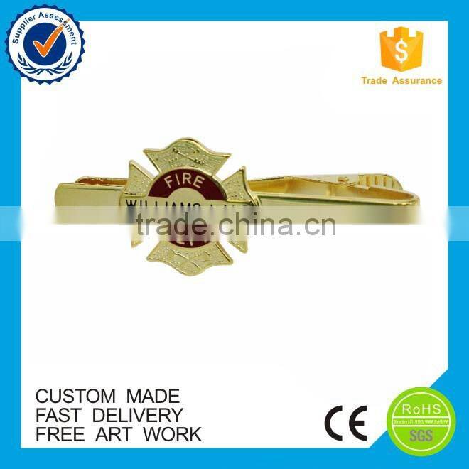 Make your own tie bar custom gold men's tie clip