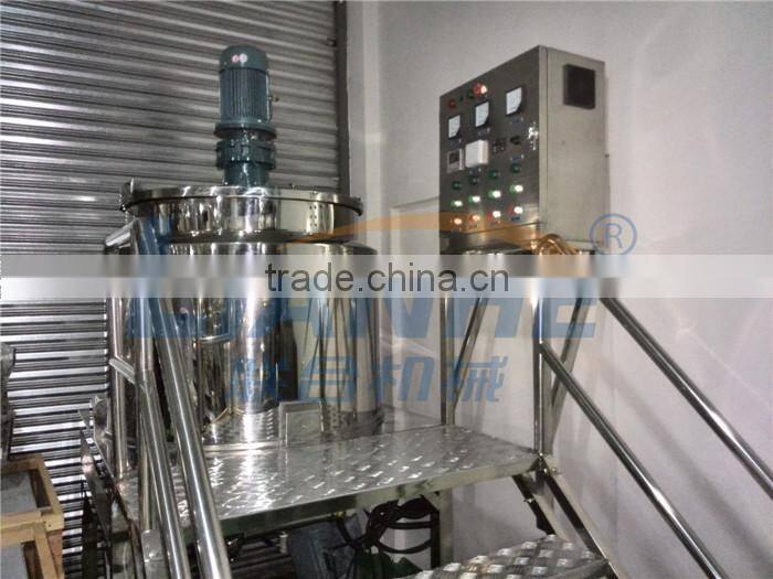Blending tank shower gel/emulsifier mixing machin/ hand wash liquid soap making machine from Guangzhou lianhe