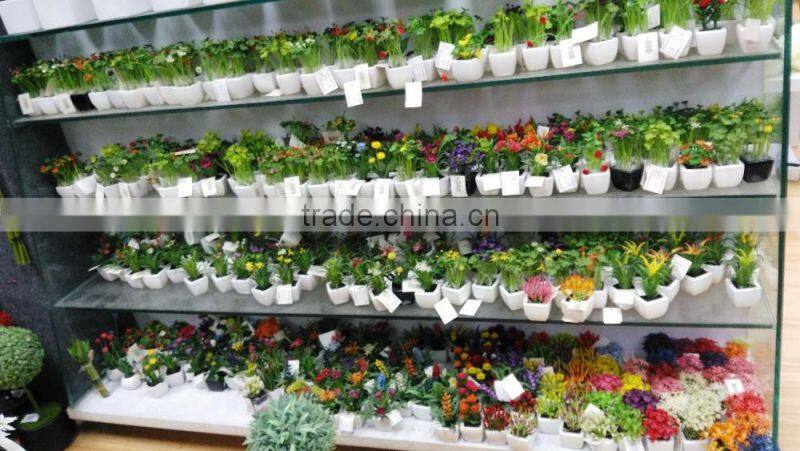 Square Potted Decorative Artificial Brown Succulent Plant