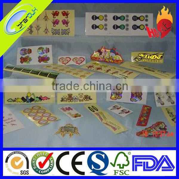 high quality customized self adhesive stickers with brand logo printing