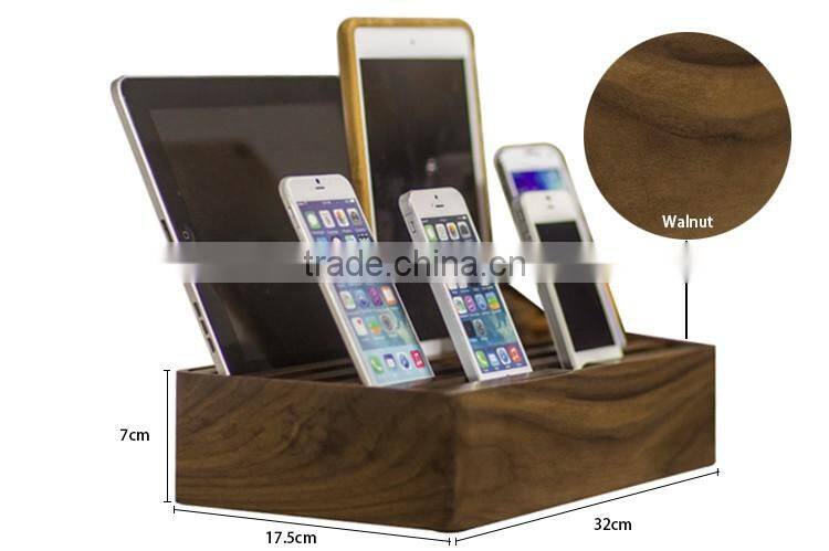 Excellent product wood generic multi charger station for phone , tablet